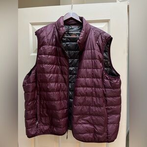 Hawke & Co Men's Maroon Quilted Vest